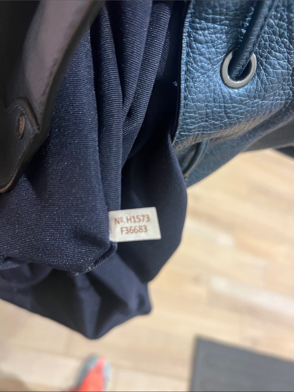 COACH Turnlock Rucksack Backpack Midnight Blue Pebbled Leather F36683 Medium - Picture 9 of 9